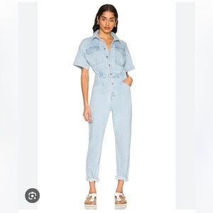 Free People Marci Denim Jumpsuit